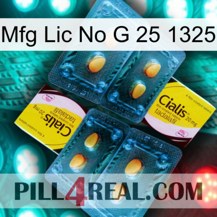 Mfg Lic No G 25 1325 cialis5